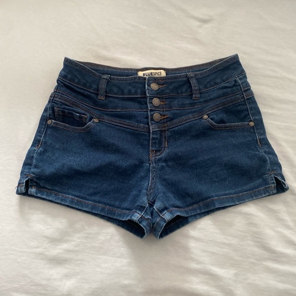 Blue Spice Dark Blue Jean Shorts Size 5/6 - Picture 1 of 2